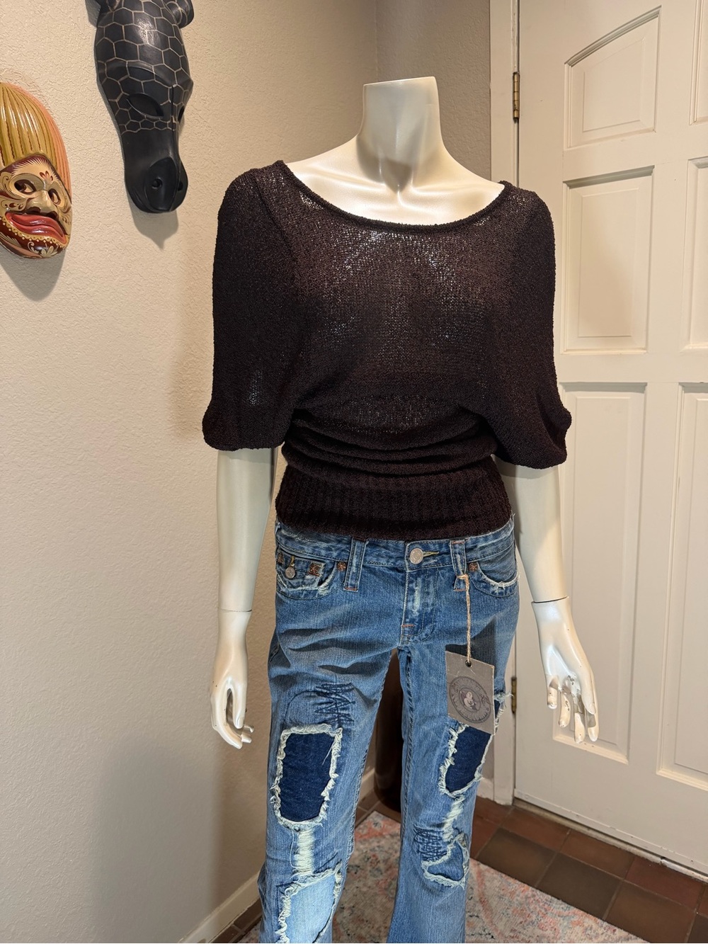 Vintage Y2K Bebe brown sweater